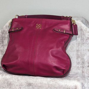 COACH Leather Hobo Bag in Plum with Brass Accents – NWT & NEVER REGISTERED